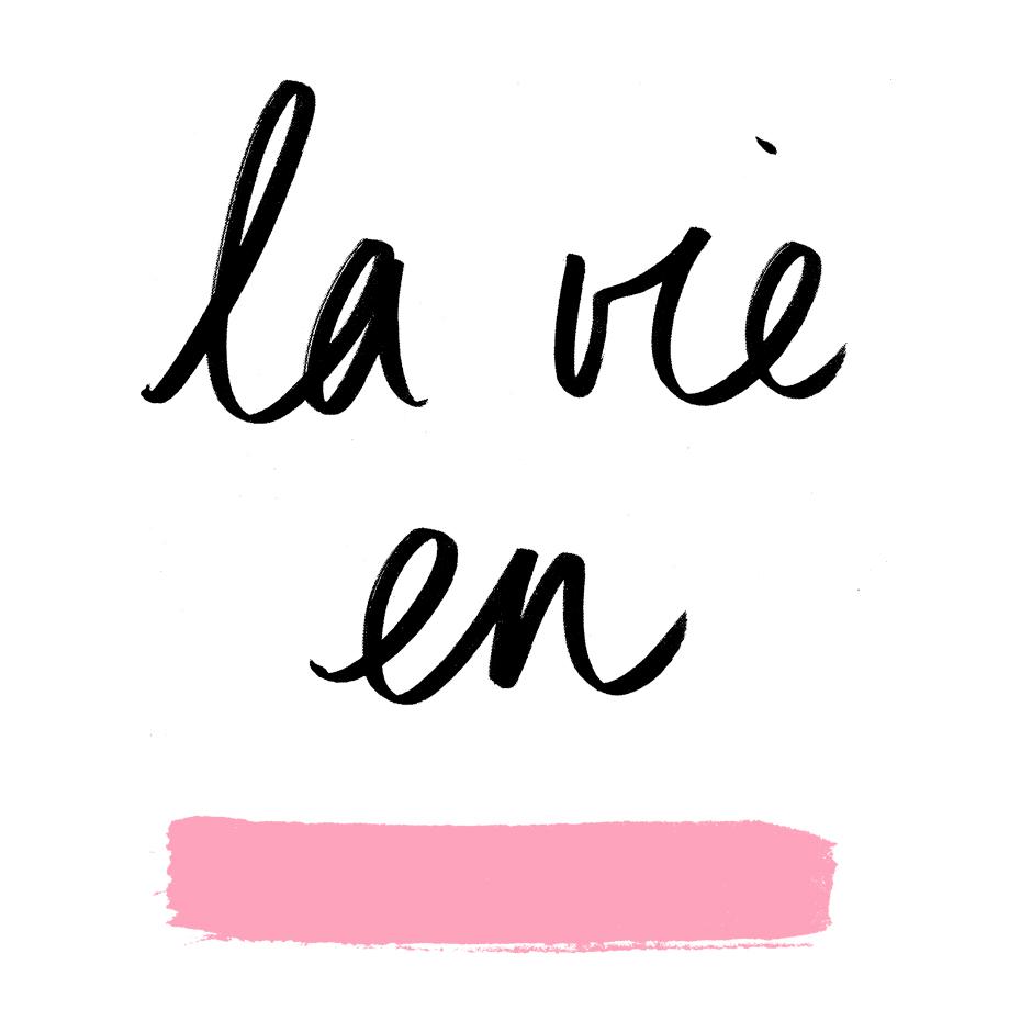 La vie en store rose t shirt